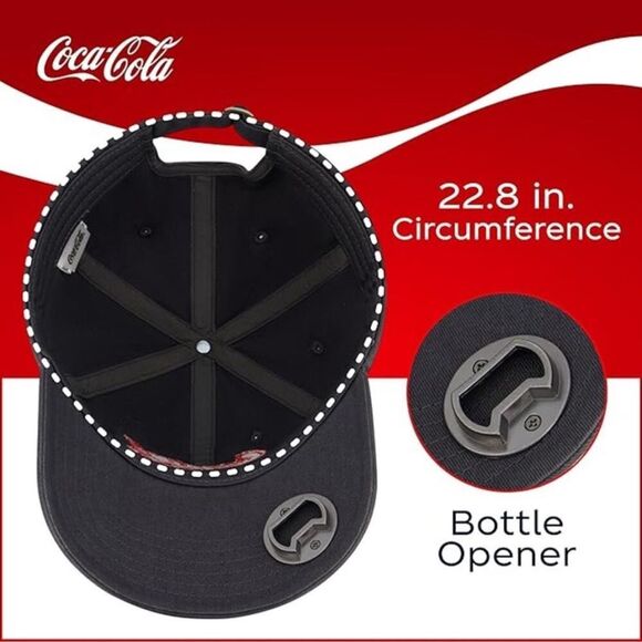 Coca Cola Dad Cap With Bottle Opener. NWT. - Picture 2 of 13